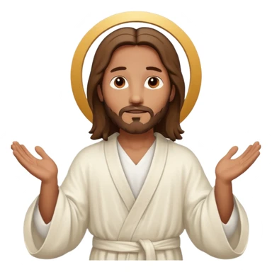 Jesus hands stretched out sticker