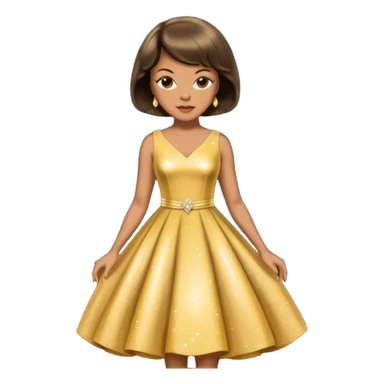 Florence Ballard gold dress sticker