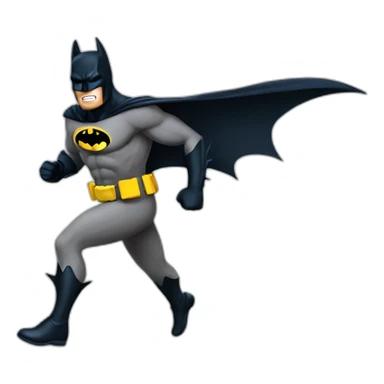 batman runing sticker