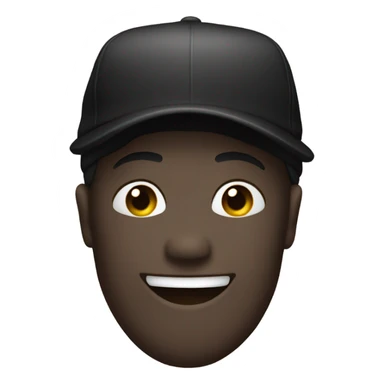 smile perfume emoji with black cap sticker