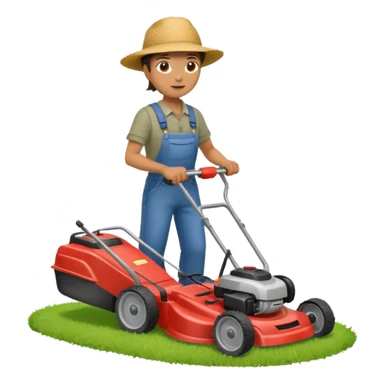 mowing the yard sticker
