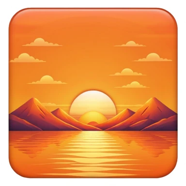 sunset sticker