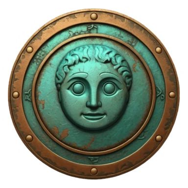 Ancient coin (patina) sticker