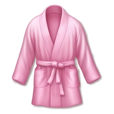 Light pink silk slippers and robe sticker