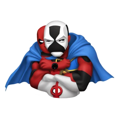 Deadpool superman sticker