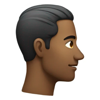 Man side profile looking sideways sticker