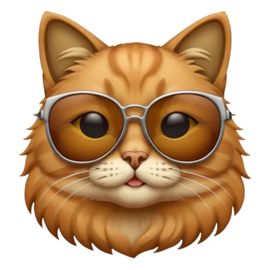 Cat wearing sunglasses sticker