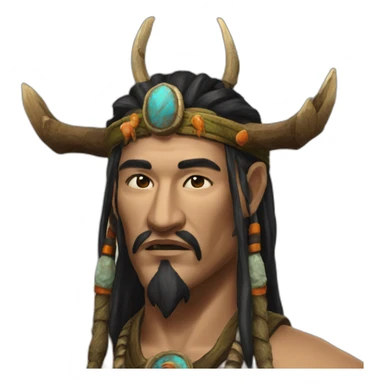 shaman from metin 2 game sticker
