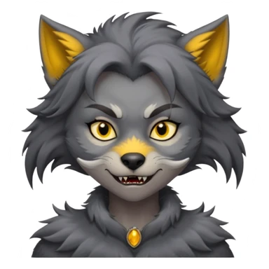 girl werewolf sticker