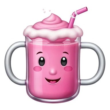 medieval pink drink in a mug sticker