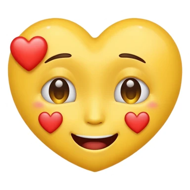 An emoji crying with heart eyes sticker