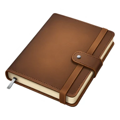 simple leather notebook sticker