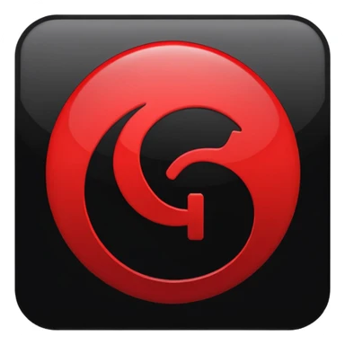 black and red internet Icon sticker