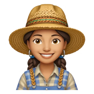 indigenous female farmer sticker