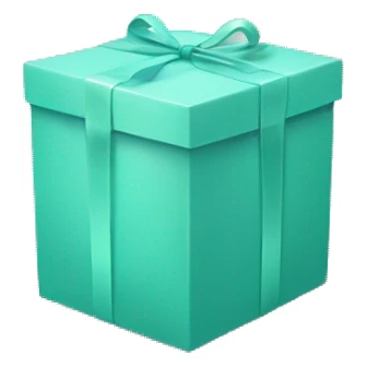 Smooth Tiffany colour box with text “POIZON” sticker