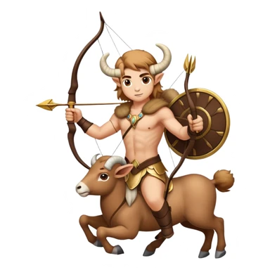 Sagittarius archer centaur victorious over Aries ram sticker