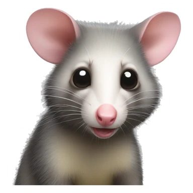 Realistic possum sticker