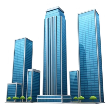 modern skyscraper sticker