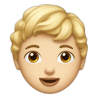 Cœur qui envoie un bisou sticker