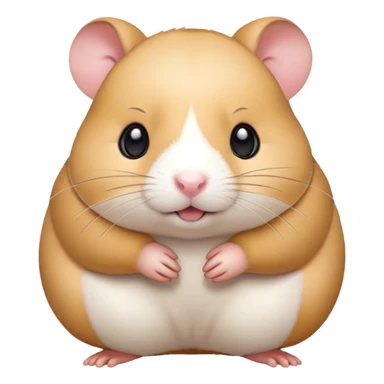 ちいかわみたいなハムスター絵文字を作って sticker