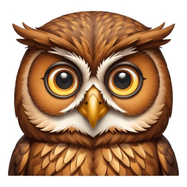 writing owl sticker
