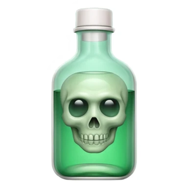 creepy embalming fluid bottle sticker