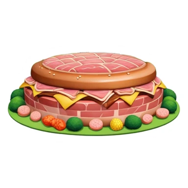  paris city SPAM meat jeff koons style sculpture arty landscape  sticker