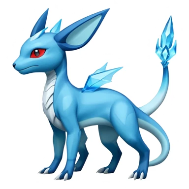 Salandit-Glaceon-Salamence-hybrid-fusion (full body) sticker