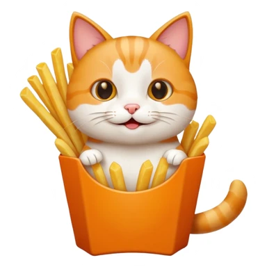 𝖢𝖺𝗍 𝗁𝖺𝗉𝗉𝗒 𝖾𝖺𝗍𝗂𝗇𝗀 𝖿𝗋𝗂𝖾𝗌 sticker