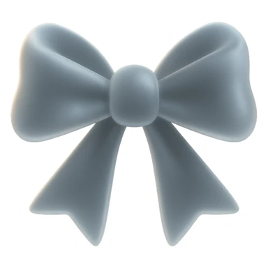 gothic bow, matte glass style sticker