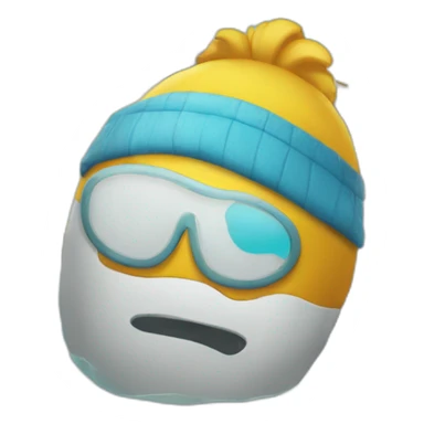 Chat dans une piscine sticker