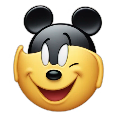 Disney logo with Mickey Mouse waving sticker