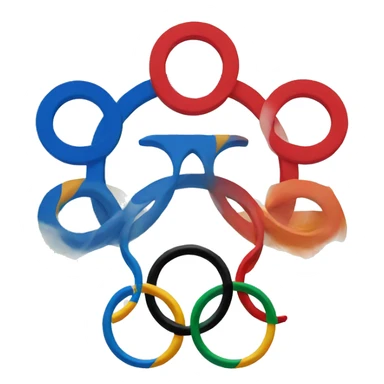 olympic logo sticker
