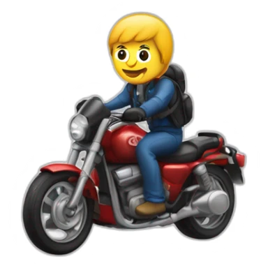 Guido ykema sur une moto sticker