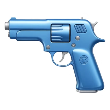 blue gun sticker