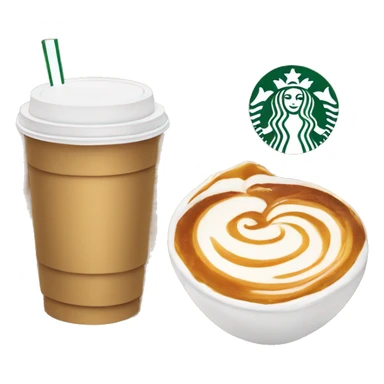 Cafe caramel macciato Starbucks  sticker