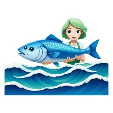 Pull up Fishwife Cookbook graphics sticker