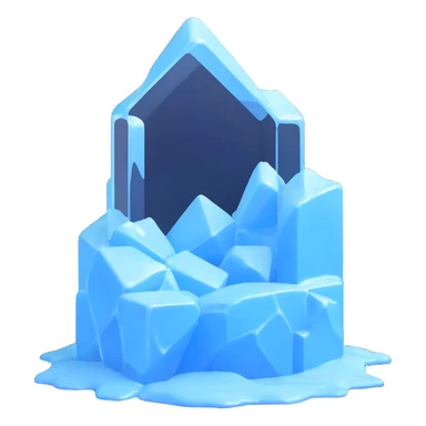 frozen ice cell sticker