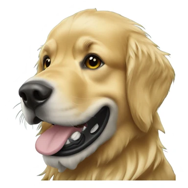 Golden retriever in an eagles helmet  sticker