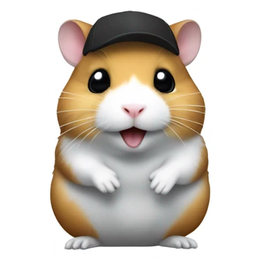 Hamster on Mitsubishi lancer black  sticker