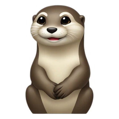 loutre qui fait un doigt d’honneur sticker