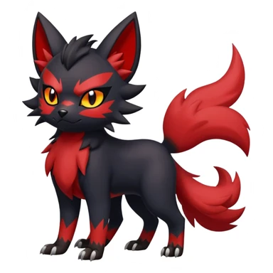 Litten-Zorua-Nargacuga-Fakemon-hybrid full body sticker