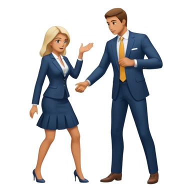 man slapping woman's buttocks sticker