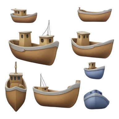 Periwinkle color realistic vessel sticker