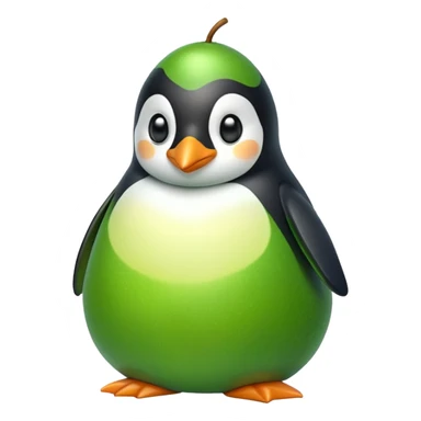 A penguin shaped pear 🐧🍐 sticker