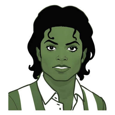 michael jackson look a like  sticker