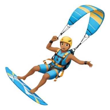 Kiterman haciendo un down loop sticker