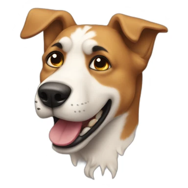 Perro disparando sticker