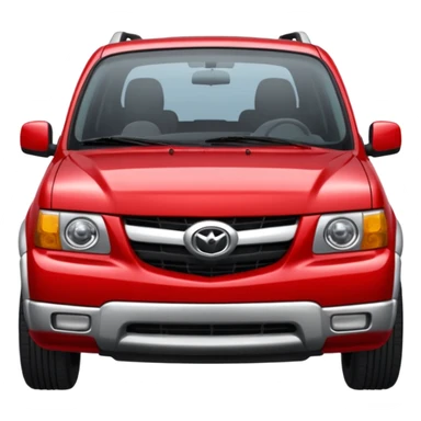emoji of a mazda tribute 2001 red  sticker