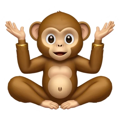 A monkey clapping cymbals sticker